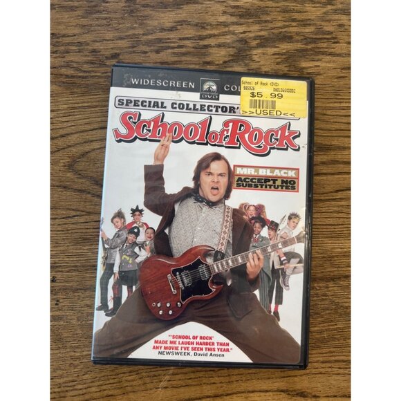 School Of Rock Collectors Edition DVD 2003 Comedy Movie Jack Black Pre-Owned - Picture 1 of 3